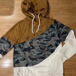 Women Causal Stripe Hooded Sweatshirt